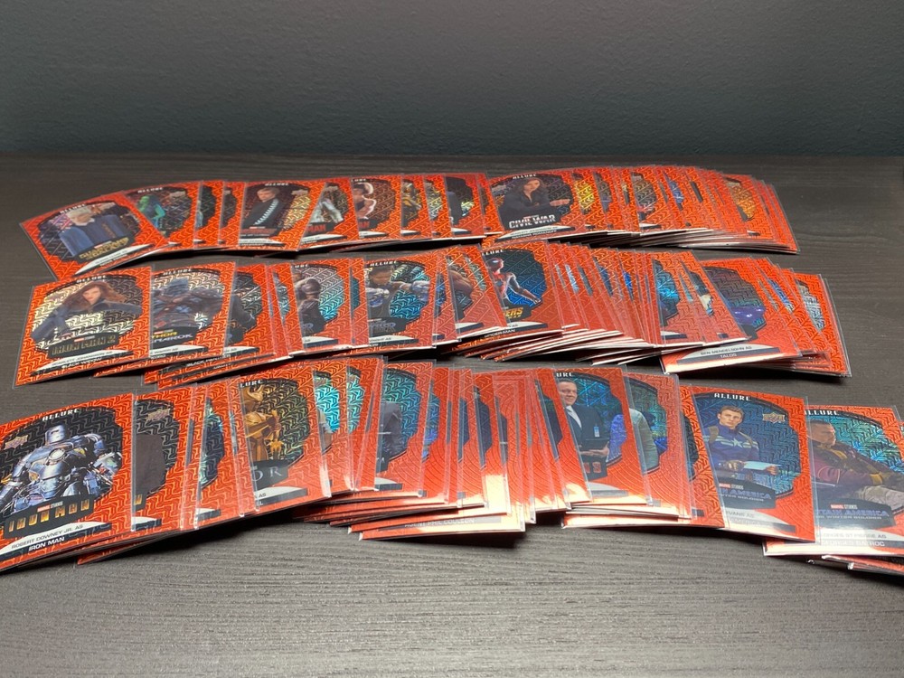 2022 Upper Deck Marvel Allure Sunrise Parallel Complete Set Cards 1-100