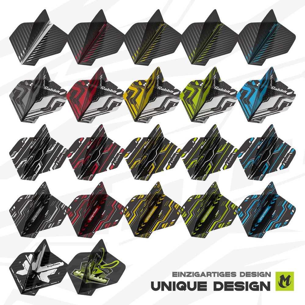 MageRabbit Standard Dart Flights 66Pcs, Set for Soft Multicolor