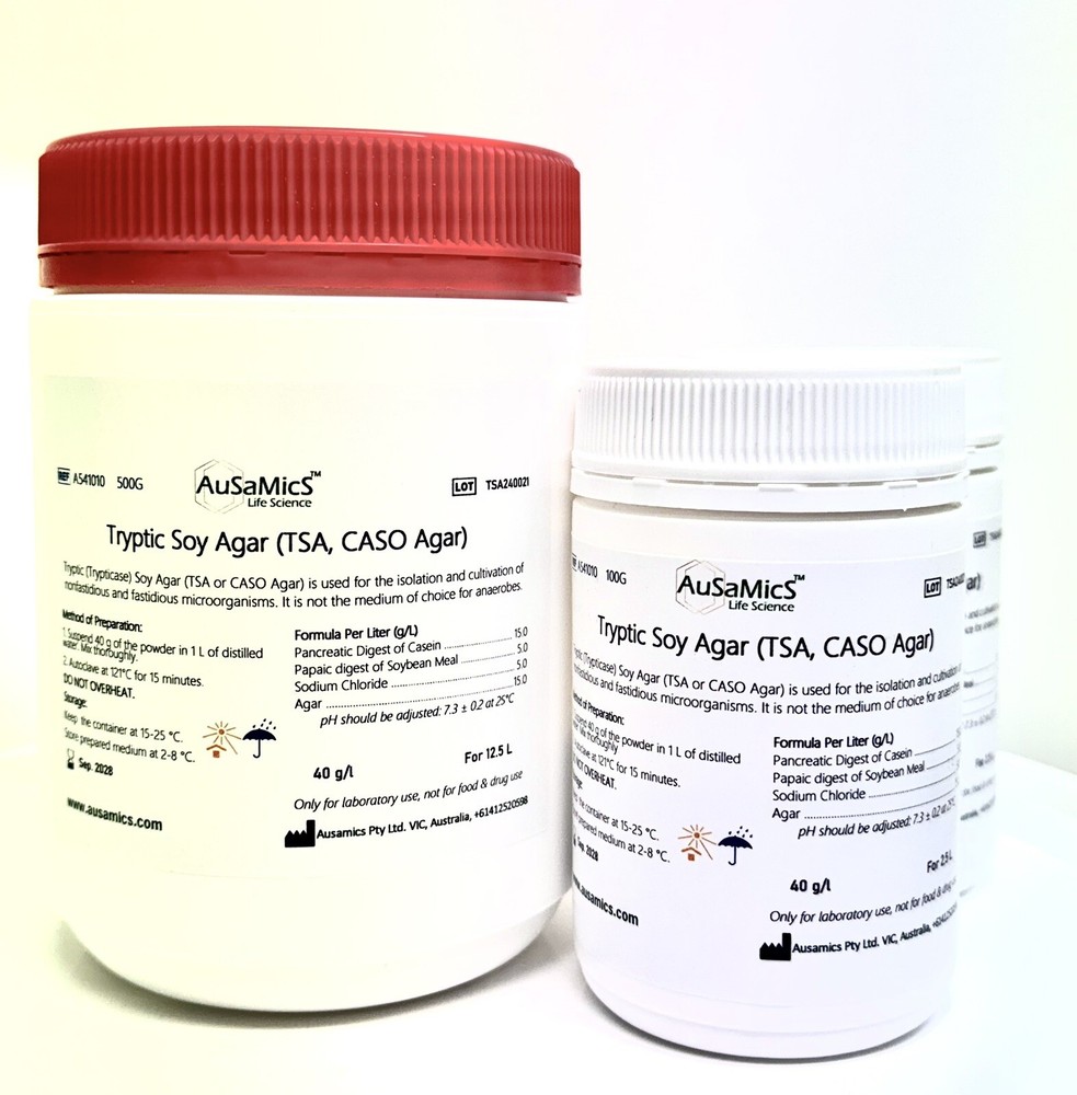 Tryptic Soy Agar, TSA, CASO Agar general purpose medium different microorganism