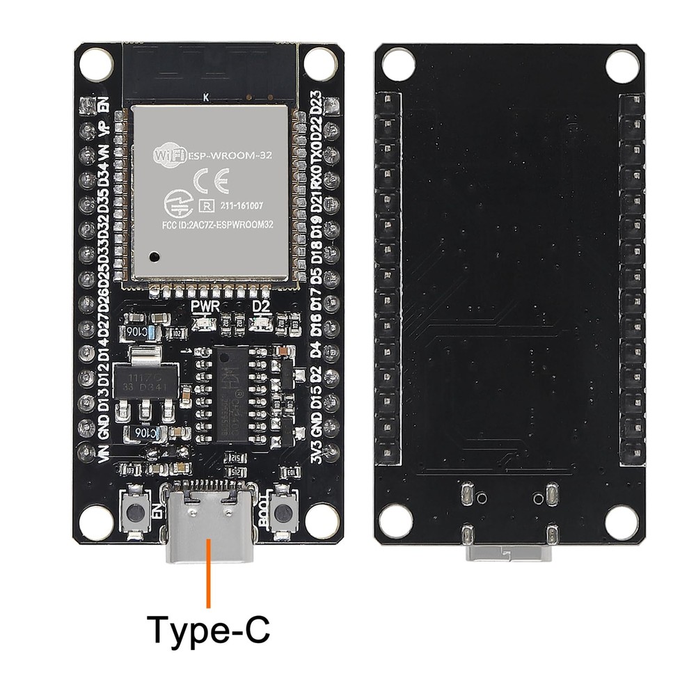 2 Pack ESP32 Development Boards CP2102 WiFi Bluetooth Dual Core with GPIO Board