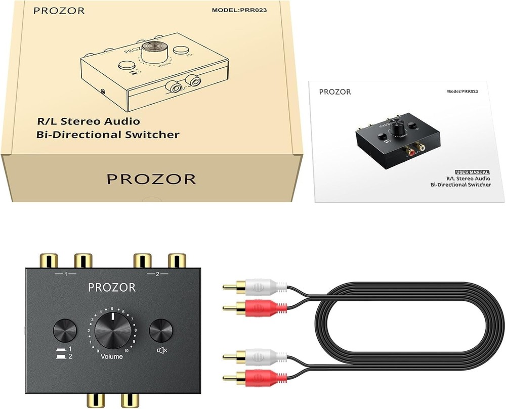 Stereo Audio Selector - Effortless Plug-and-Play