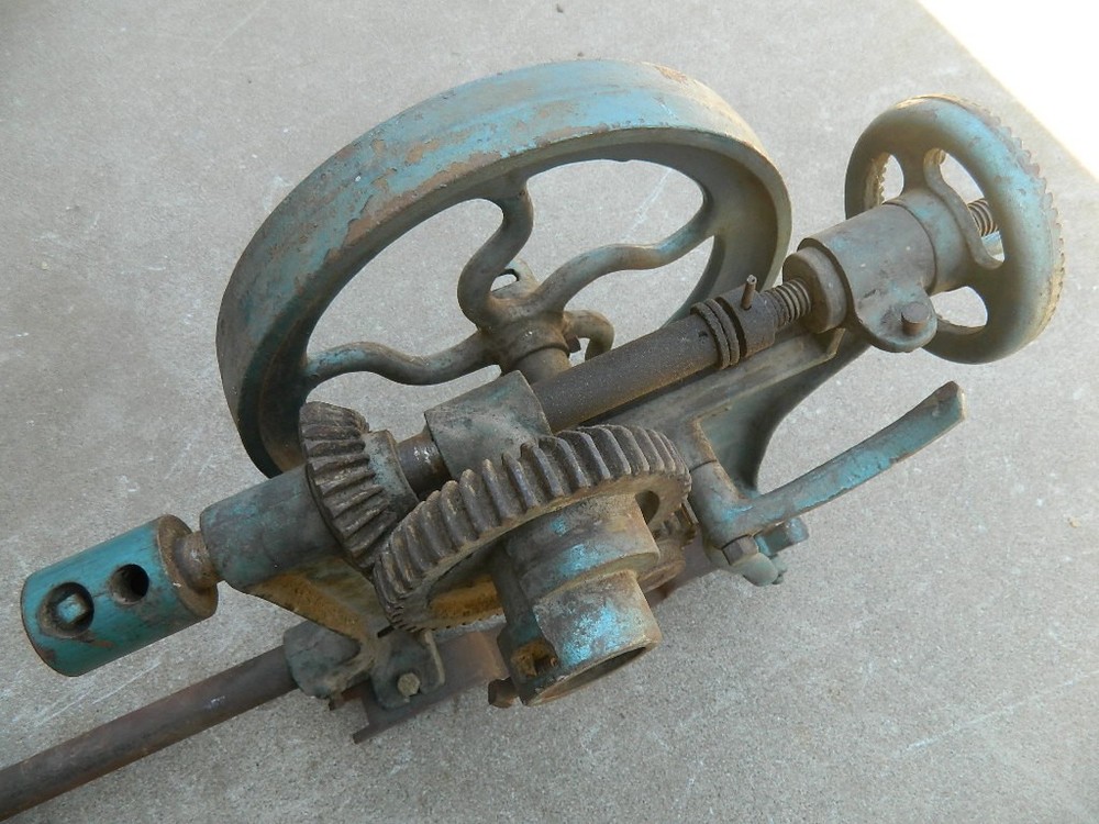 Vintage Antique Hand Crank Drill Press