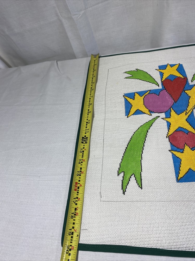 Handpainted Needlepoint Canvas lot 6