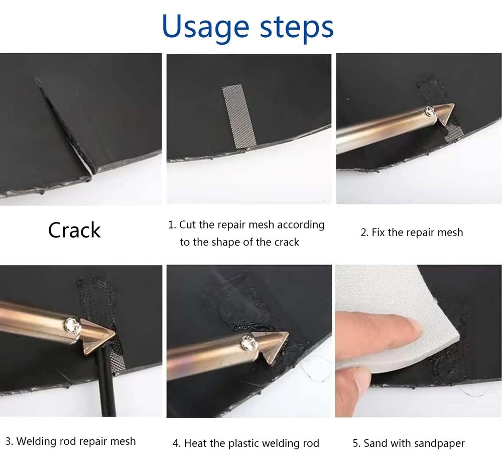 4PCS Plastic Welding Replacement Tips, Soldering Iron Gun Triangular...