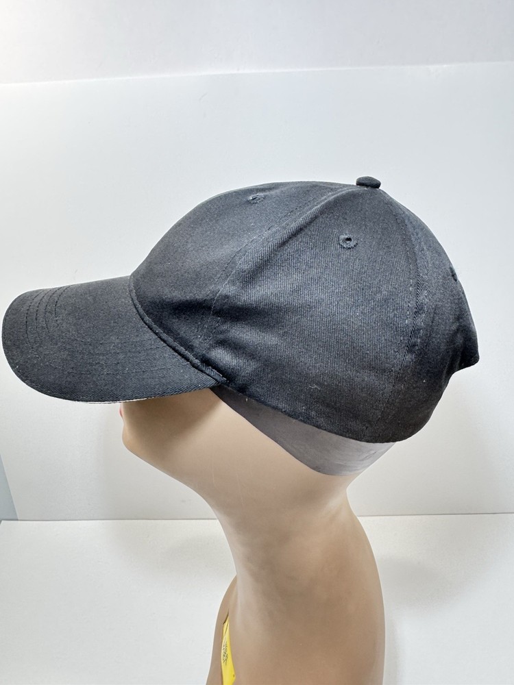 Montblanc Parfums Slideback Hat Black One Size Solid Adjustable Blank