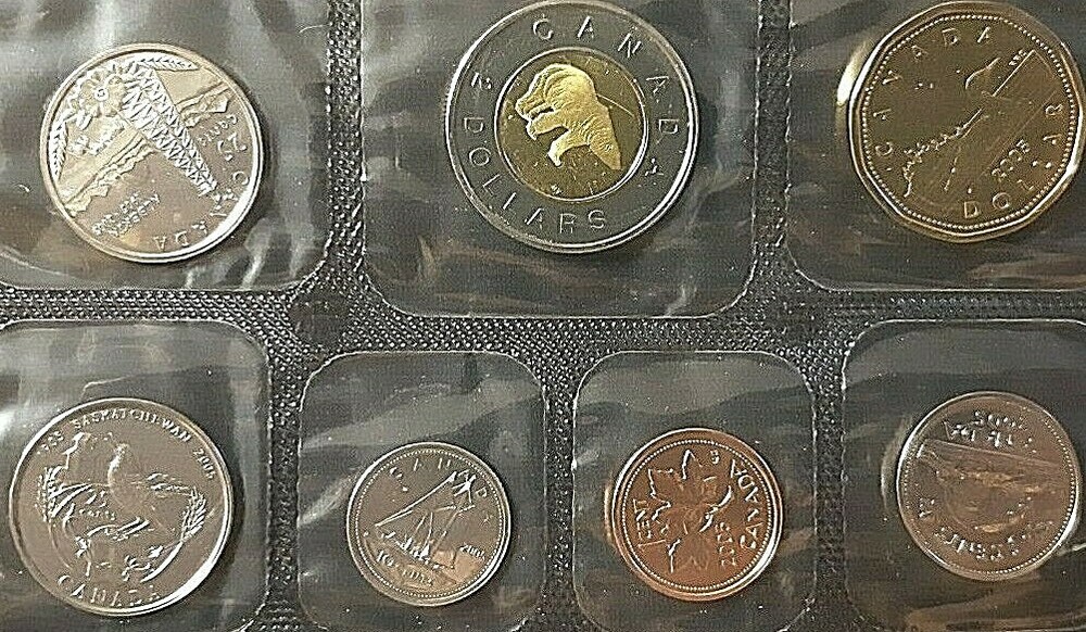 2005 Canada Uncirculated Proof Like Mint Set, original envelope & COA