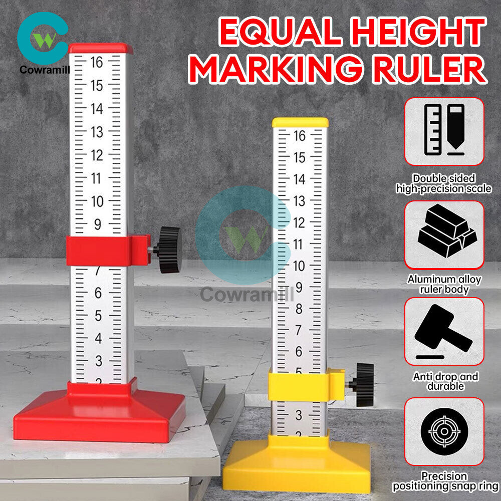 Ruler Equal Height Horizontal Positioning Ruler Horizontal Line Leveling Tool