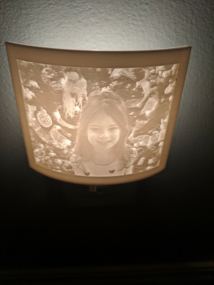 Personalized Nightlight. Illuminated Custom Lithophane. Nursery, Gift, Memorial.