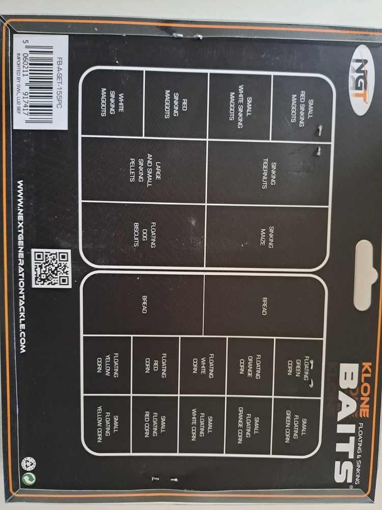 NGT KLONE baits, selection in a Box