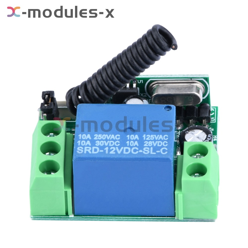 DC12V 10A 1/2CH Relay Wireless 433mhz Remote Control Switch Receiver Transmitter
