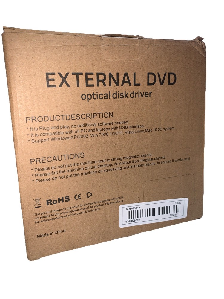 Disk Duplicator External DVD Drive USB 3.0 Type C Portable CD