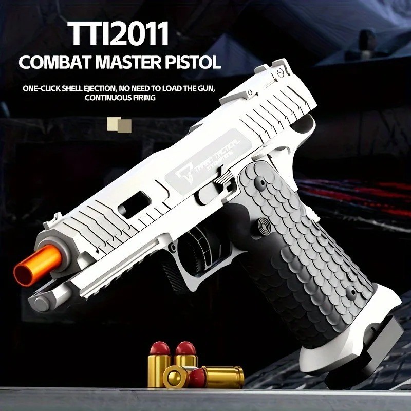 Combat Master Soft Bullet Toy | Shell Ejecting Pistol for Kids Gift