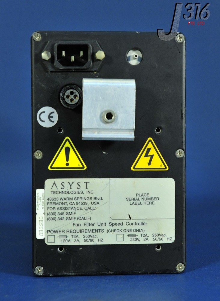 206 ASYST CFM CONTROL, FAN FILTER UNIT SPEED CONTROLLER C0094-0860-02