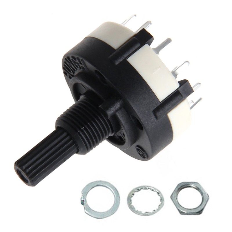 RS26 Selectable Band Rotary Channel Selector Switch Single Deck Rotary Switch