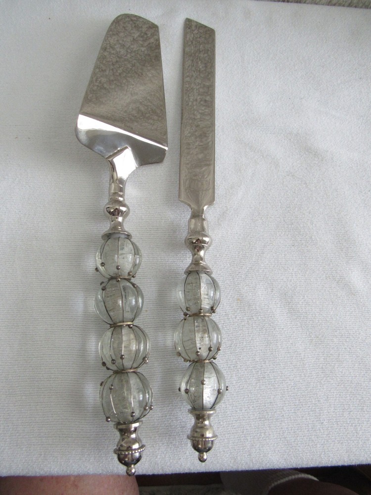 2 Pc Set 13" Cake Knife + Cake Server Stainless