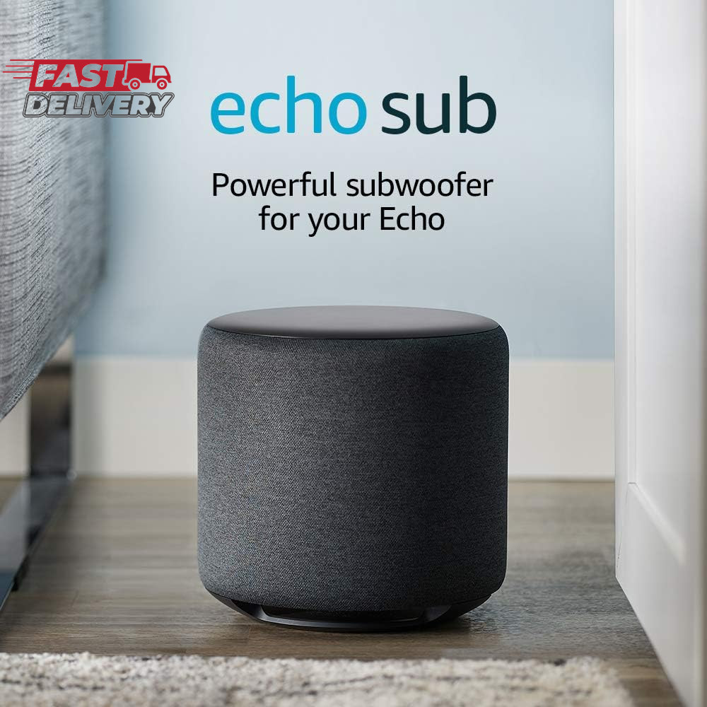 Amazon Echo Sub, Powerful Subwoofer for Your Echo, Requires Compatible Echo Devi
