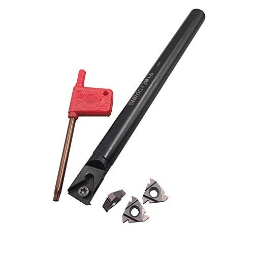Left Hand Internal Threading Boring Bar 1/2" + 10 Carbide Inserts 16IR AG60