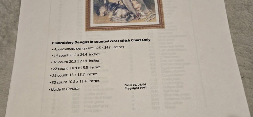 Classic Cross Stitch Pattern - Baby Bunting