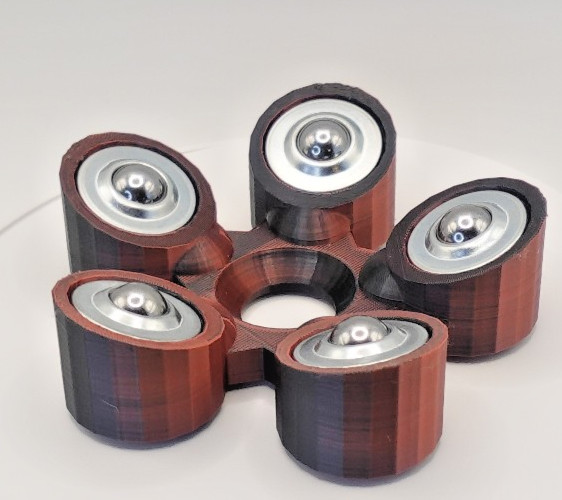 Bowling Ball Spinner Cup - Velvet Eclipse (Black and Copper)