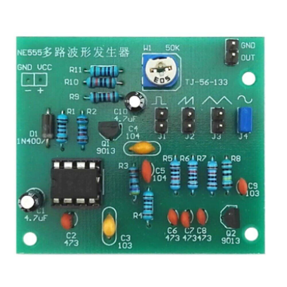 Multi-Channel NE555 Waveform Generator Module Sine Triangle Square Wave DIY Kit