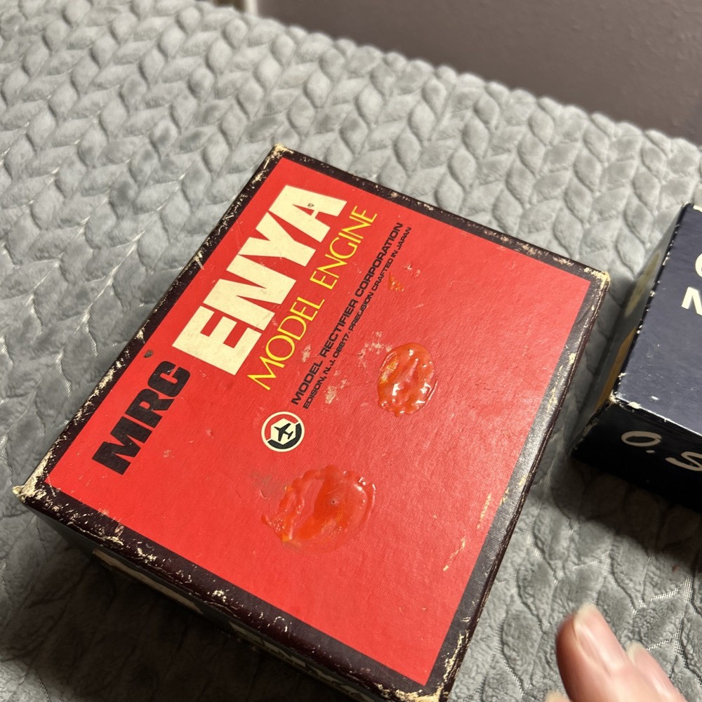 Vintage RC Airplane Empty Engine Boxes Empty Boxes With Instructions No Engines