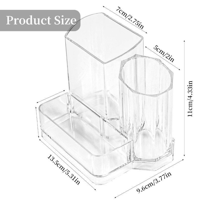 Layer Cosmetic Organizers Clear Panel Waterproof Materials Portable Storage Case