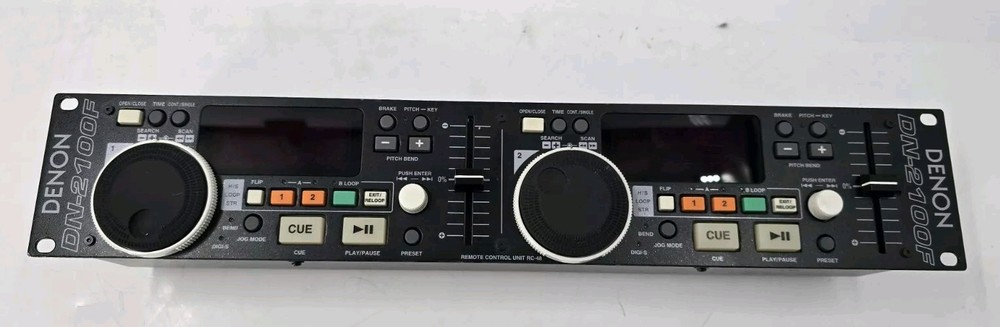 Denon DN-2100F Dual CD Player Controller - TESTED - GC-5499