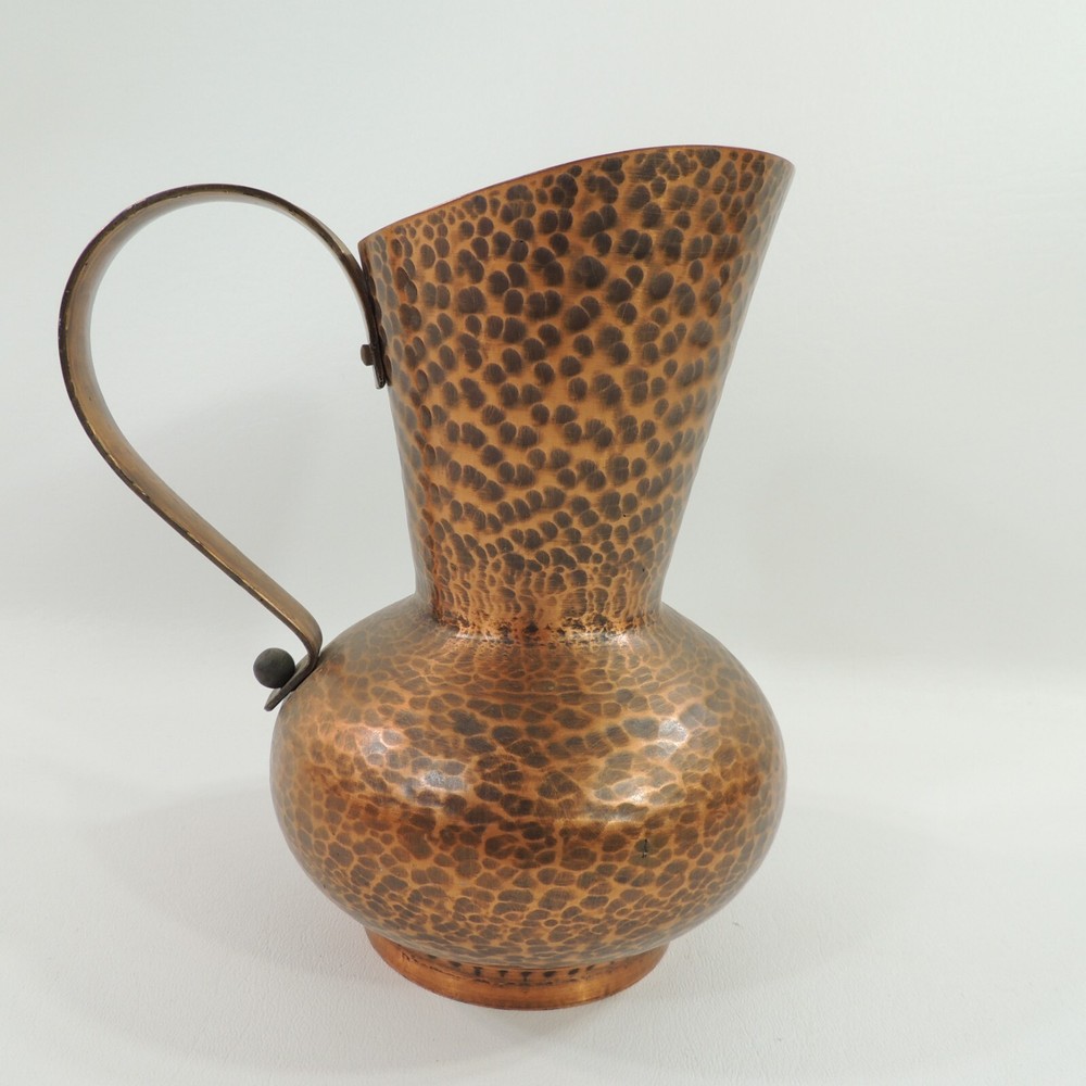 German 7" Hammered Copper Pitcher by WALL Handarbeit