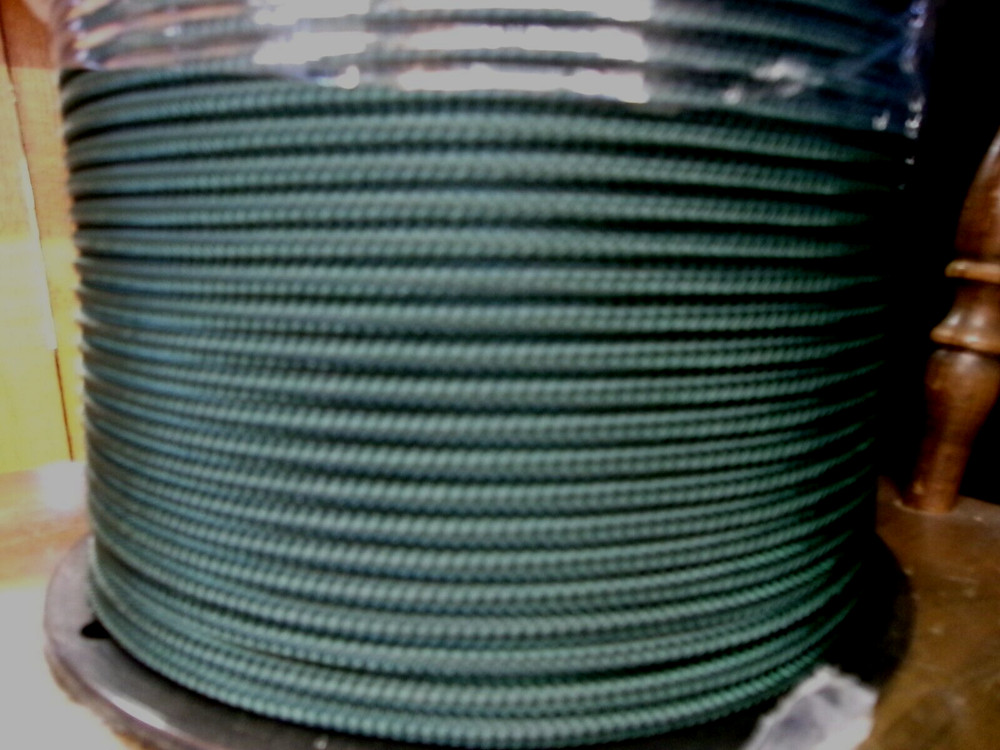 1/4 x 1100 ft. Double Braid-Yacht Braid polyester rope Spool. Hunter green