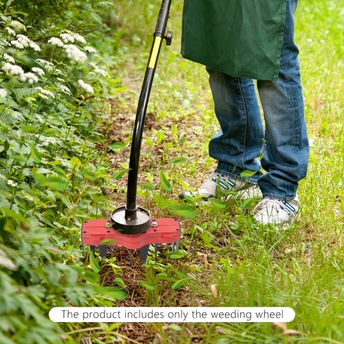 Multi-Function 4-Tooth Weeding Wheel Weeding Attachment Wheel Grass Remover Tool
