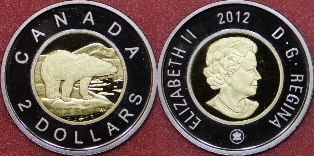 Proof 2012 Canada 2 Dollars From Mint's Set