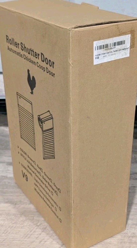 Automatic Chicken Coop Door Solar Powered Opener with Timer & Light Sensor NEW