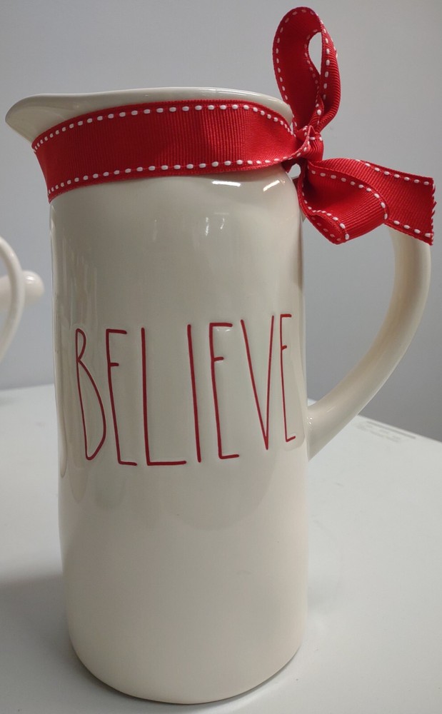 Rae Dunn Believe Pitcher