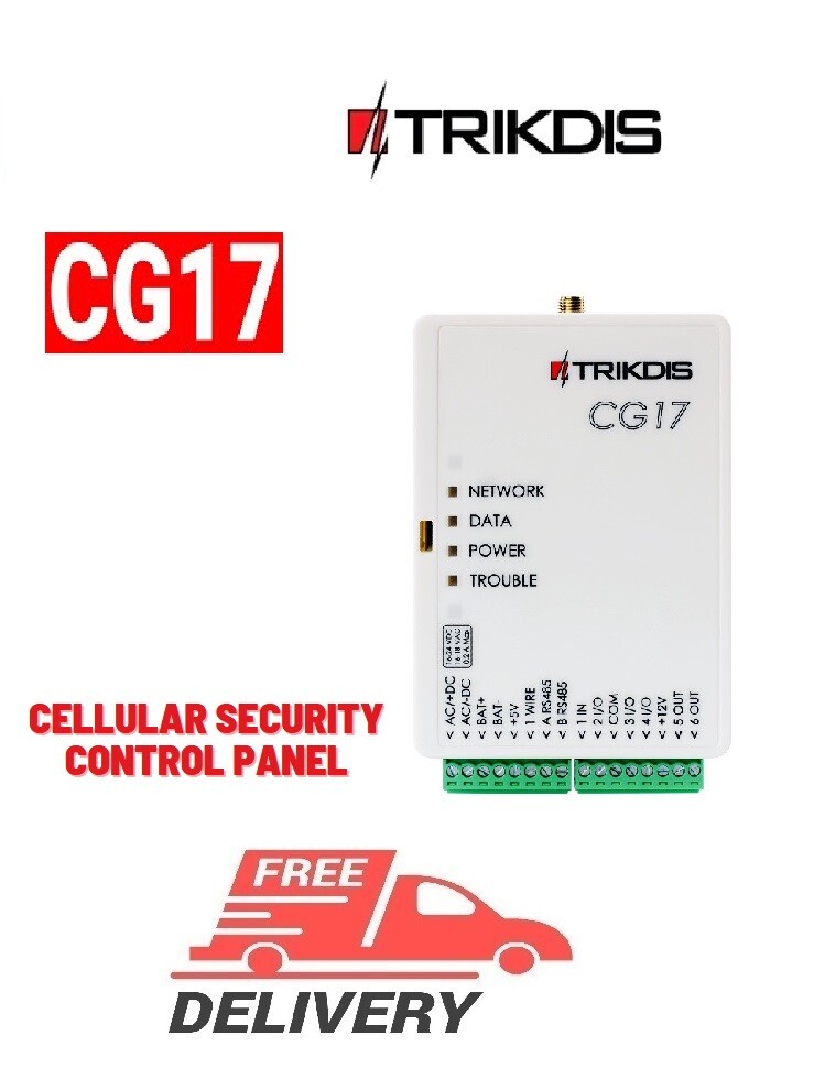 Trikdis Cellular security control panel CG17 security control panel