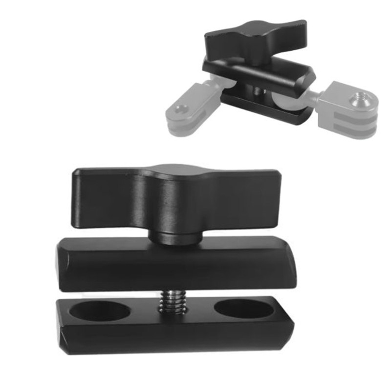 Adjustable Double Socket Arm For 17mm Ballhead Camera Mounts Clamp