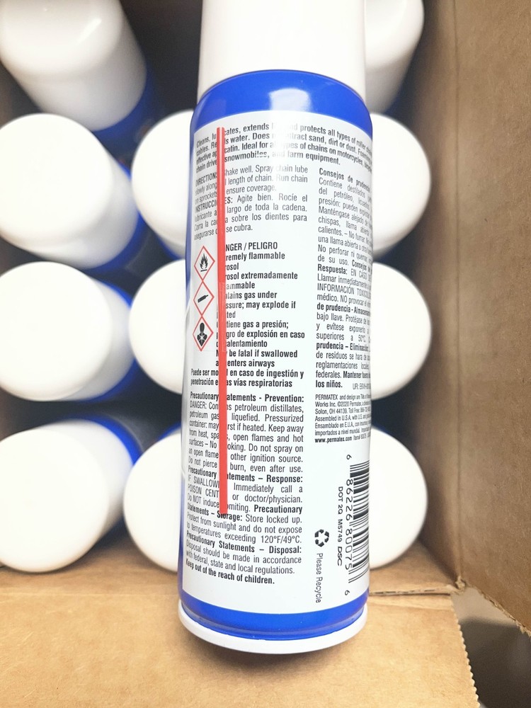 permatex chain lube 5 oz 12 pack