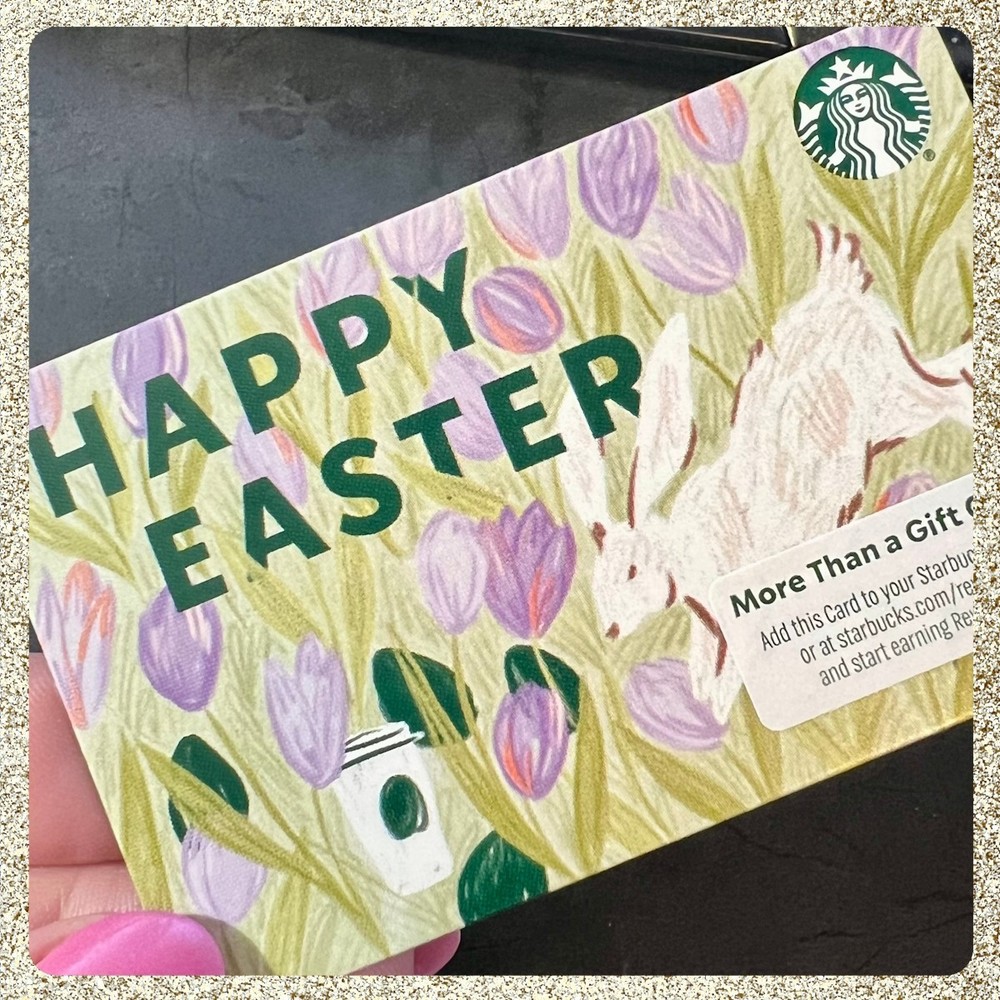 🐇 2026 Starbucks "Happy Easter" Spring Gift Card MINT $0