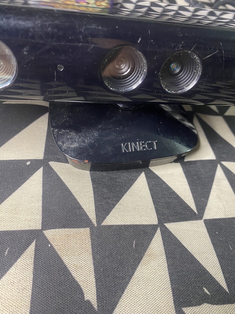 Microsoft Xbox 360 Kinect Motion Sensor Bar Black & Kinect Adventures Bundle