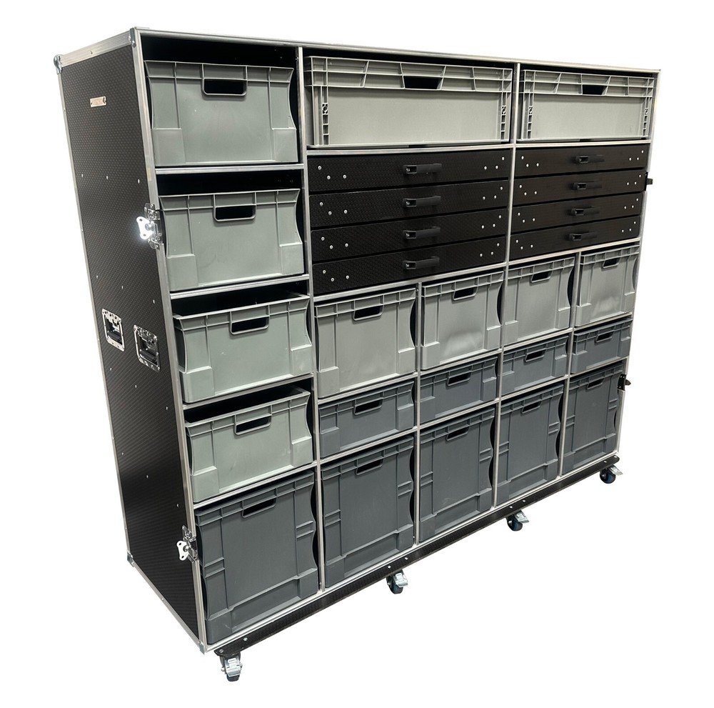 VMEP Euro Container Flight Case Tool Box With Draws - VME-EC37