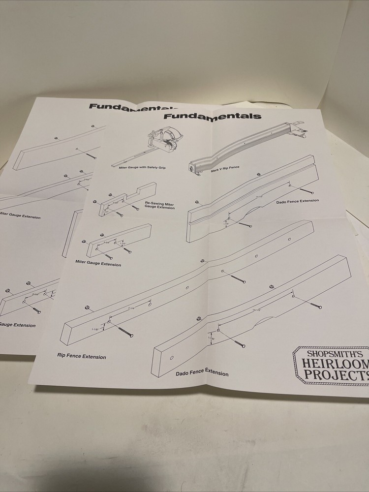 Shopsmith's Heirloom Projects: Woodworking Fundamentals (VHS & Booklet)