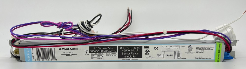 Advance Xitanium LED Electronic Driver XI040C110V054VPT2 Sensor Ready