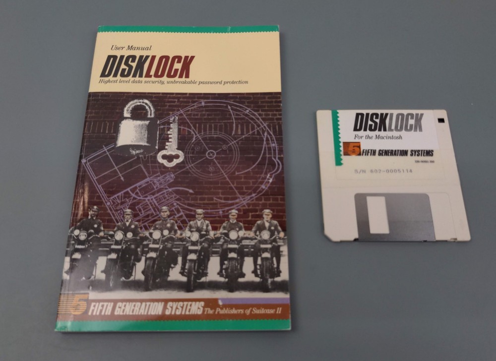 DiskLock ~ Classic Apple Mac Encryption Software by Fifth Generation Systems