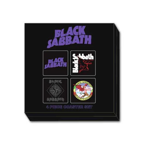 Black Sabbath Coaster Set - Classic Icons
