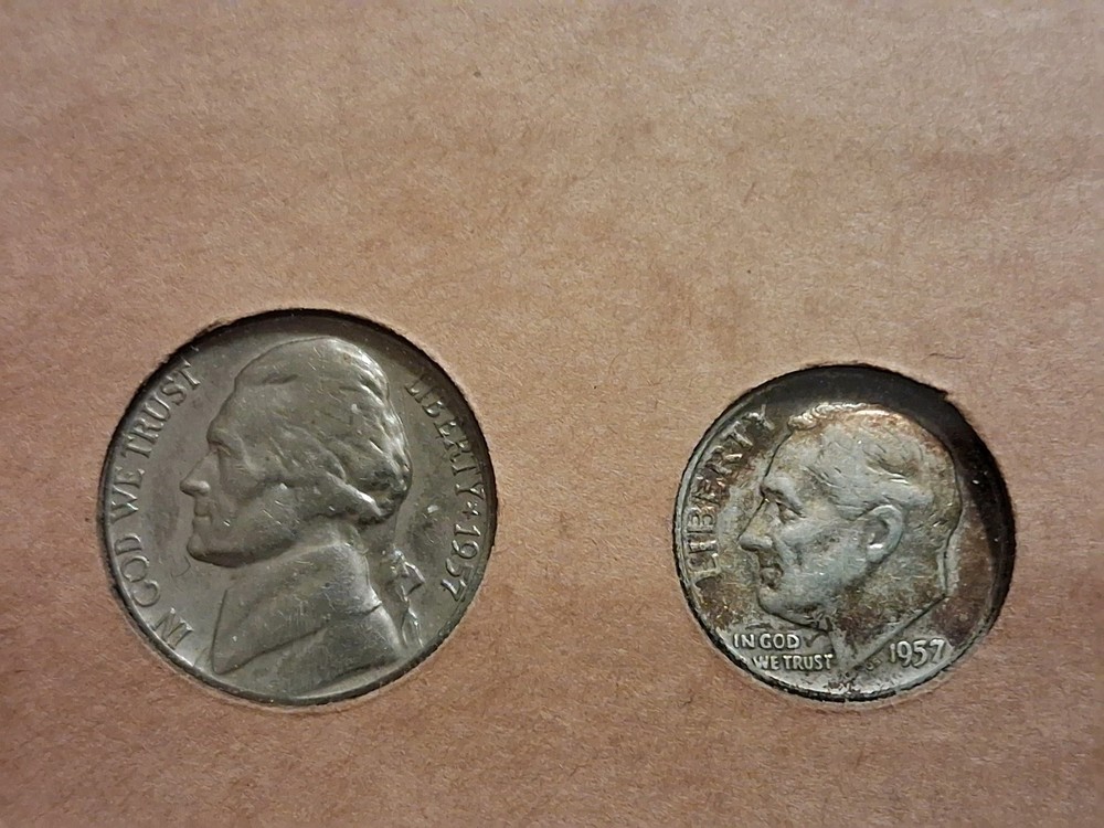 1957 mint set p And d