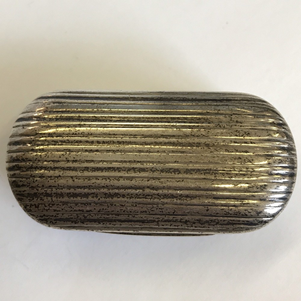 Fine Antique Georgian Solid Silver Snuff Box Thomas Willmore 1801 5.3cm X 2.6cm