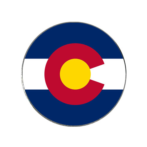 Colorado State Flag Golf Ball Marker