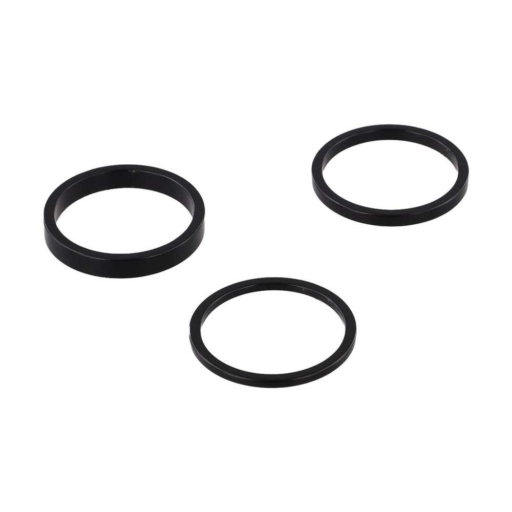 Stackable Design Aluminum Stem Riser Set 5 Height Options Anodized Silver Finish