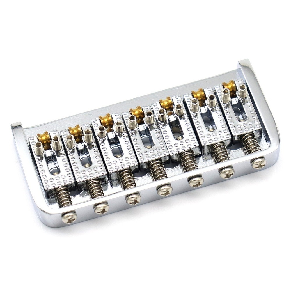 7 String Roller Electric Guitar Bridge String Through Body Fixed Hardtail Bridge