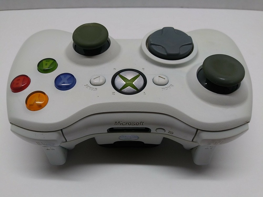 Official Microsoft Xbox 360 WHITE Wireless Controller Genuine OEM Tested