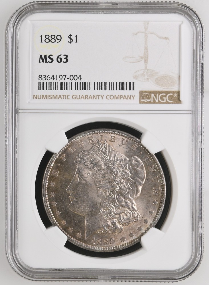 1889 Morgan Silver Dollar NGC MS-63